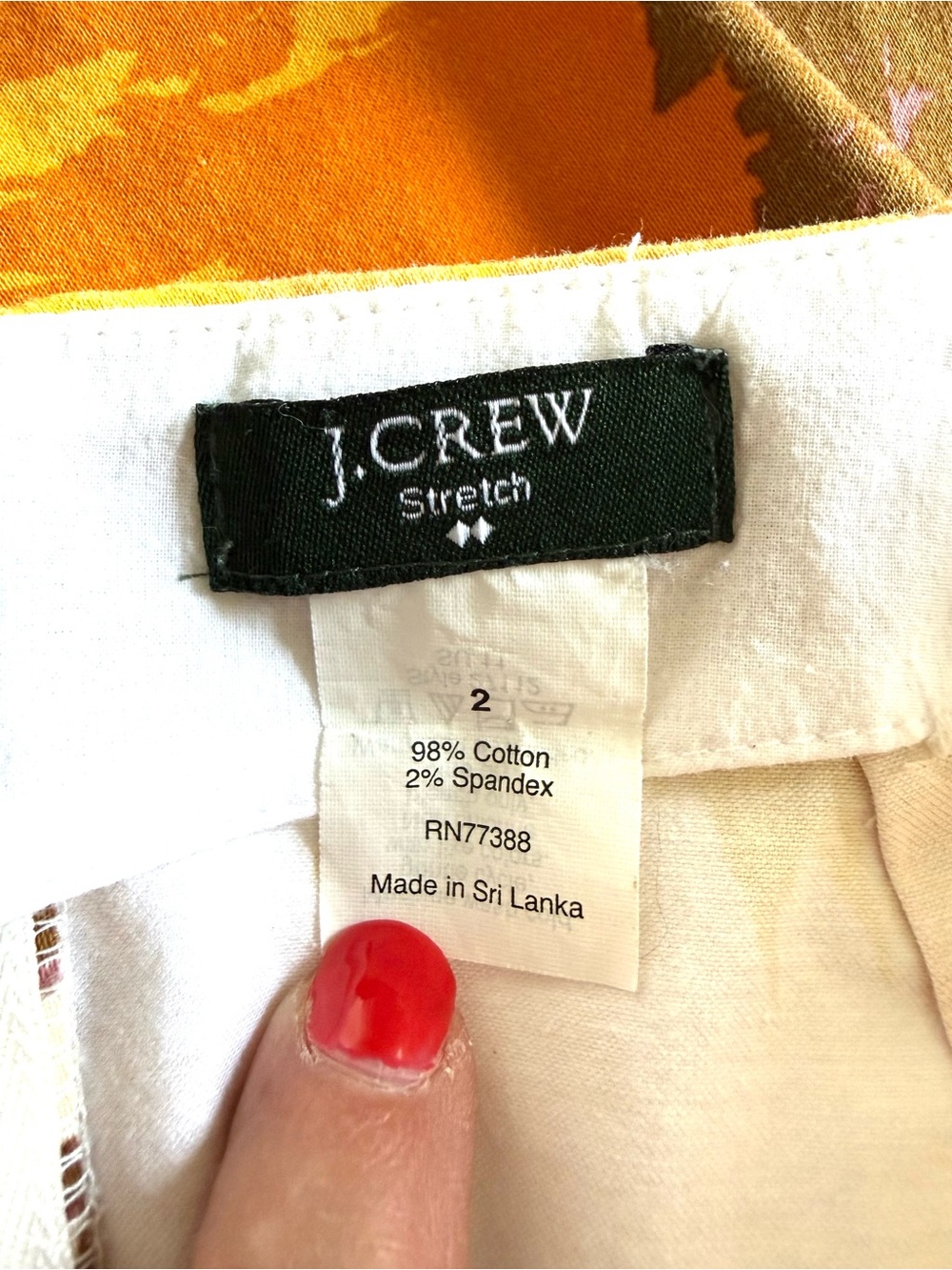 J.Crew Sunflower Orange Brown Floral Mini Skirt with Pockets Vacation Retro Sz 2 - Picture 4 of 9